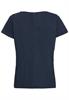 T-Shirt mit V-Ausschnitt dark navy