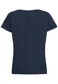 T-Shirt mit V-Ausschnitt dark navy