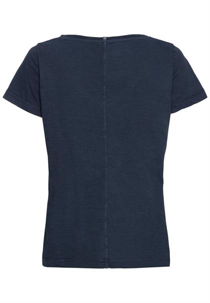 T-Shirt mit V-Ausschnitt dark navy