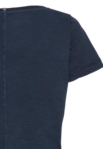 T-Shirt mit V-Ausschnitt dark navy