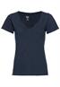 T-Shirt mit V-Ausschnitt dark navy