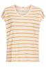 T-Shirt mit V-Ausschnitt und Streifenmuster rose stripes