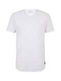 T-Shirt mit V-Ausschnitt white