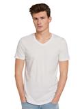 T-Shirt mit V-Ausschnitt white