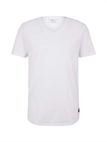 T-Shirt mit V-Ausschnitt white