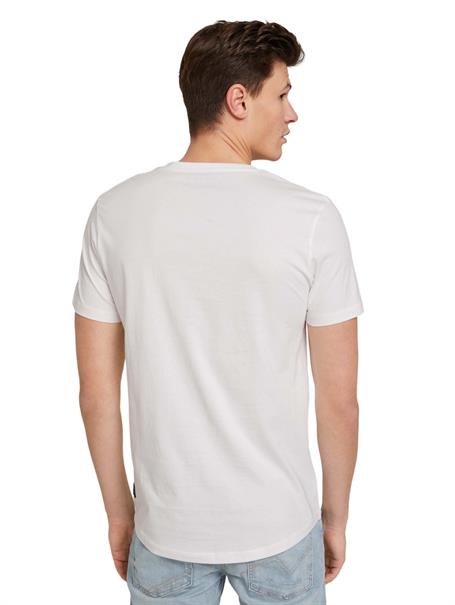 T-Shirt mit V-Ausschnitt white