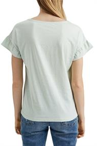 T-Shirt mit Volants, Organic Cotton pastel green