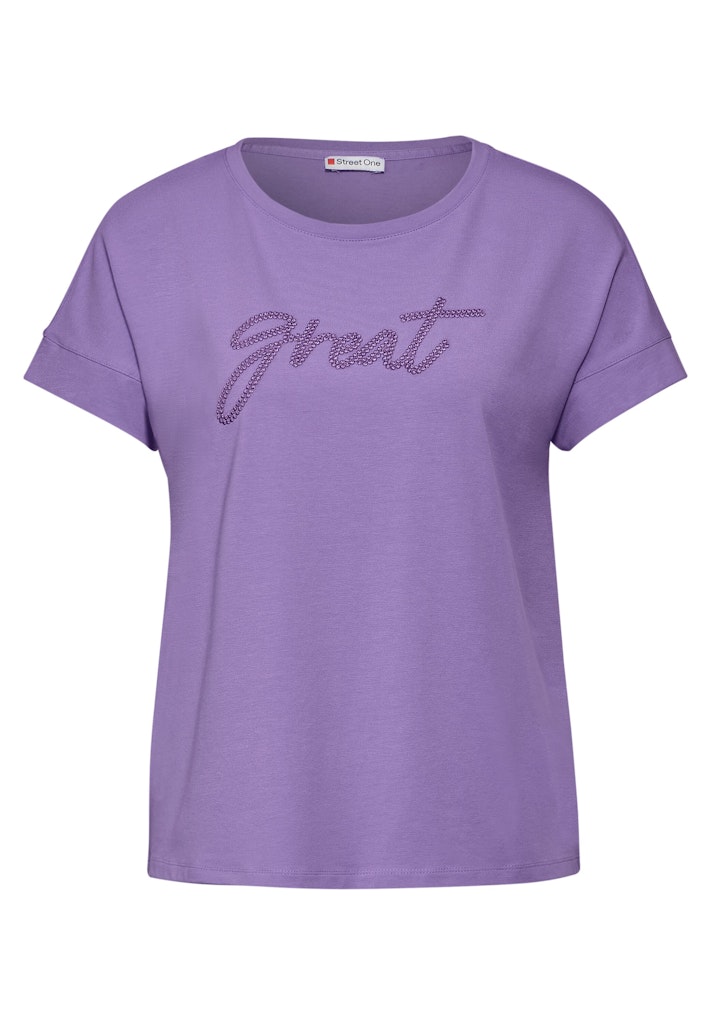 STREET ONE Shirttop mit Wording günstig online kaufen