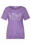 T-Shirt mit Wording bellflower lilac