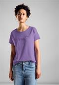 T-Shirt mit Wording bellflower lilac