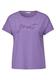 T-Shirt mit Wording bellflower lilac
