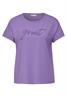 T-Shirt mit Wording bellflower lilac