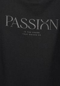 T-Shirt mit Wording black