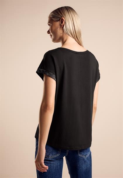 T-Shirt mit Wording black
