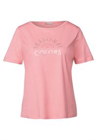 T-Shirt mit Wording blush peach