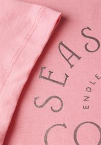 T-Shirt mit Wording blush peach