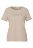 T-Shirt mit Wording cotton beige