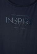 T-Shirt mit Wording deep blue