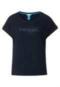 T-Shirt mit Wording deep blue