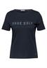 T-Shirt mit Wording deep petrol