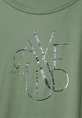 T-Shirt mit Wording dry salvia green