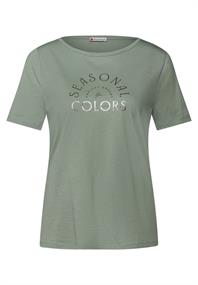 T-Shirt mit Wording dune green