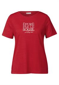 T-Shirt mit Wording glory red