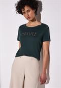 T-Shirt mit Wording hunter green