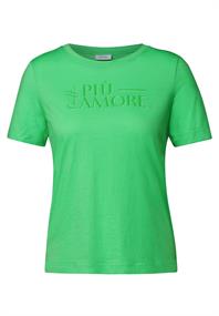 T-Shirt mit Wording iced neon green
