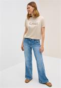 T-Shirt mit Wording light beige