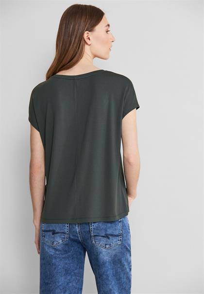 T-Shirt mit Wording marshy green