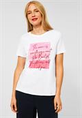 T-Shirt mit Wording Print white