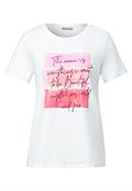T-Shirt mit Wording Print white