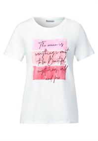 T-Shirt mit Wording Print white