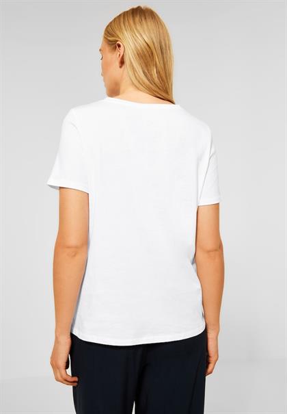 T-Shirt mit Wording Print white