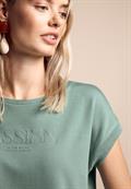 T-Shirt mit Wording seafoam green
