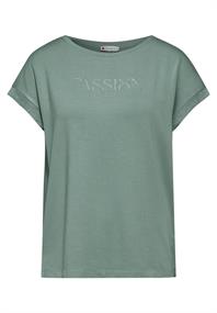T-Shirt mit Wording seafoam green