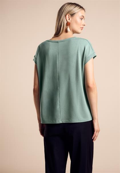 T-Shirt mit Wording seafoam green