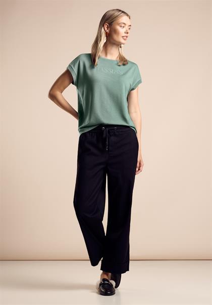 T-Shirt mit Wording seafoam green