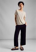 T-Shirt mit Wording smooth sand beige