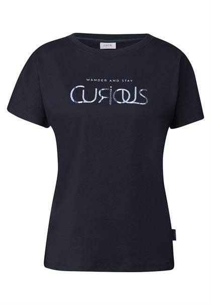 T-Shirt mit Wording urban dark blue