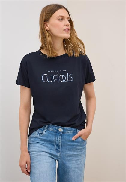 T-Shirt mit Wording urban dark blue