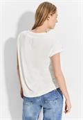 T-Shirt mit Wording vanilla white