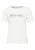 T-Shirt mit Wording vanilla white