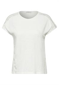 T-Shirt mit Wording vanilla white