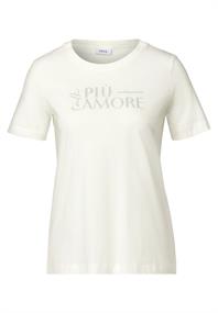 T-Shirt mit Wording vanilla white