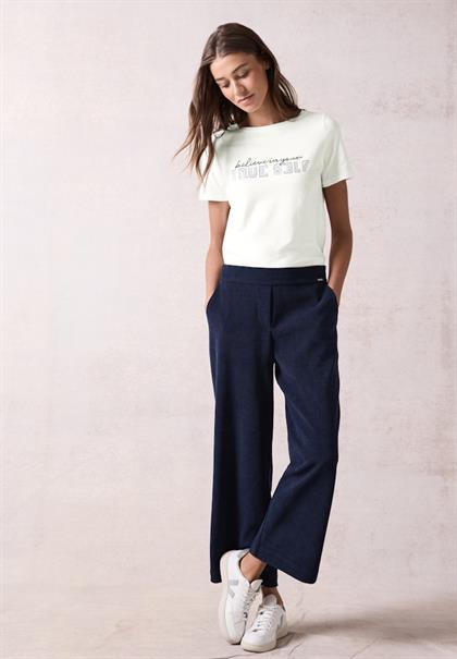 T-Shirt mit Wording vanilla white