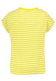 T-Shirt mit Wording white-sunflower yellow