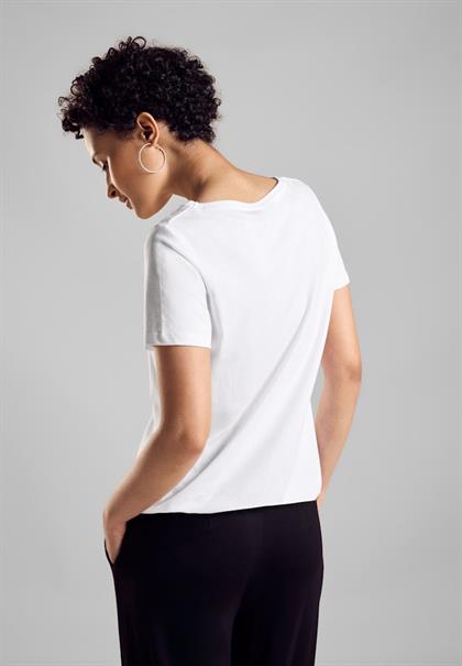 T-Shirt mit Wording white