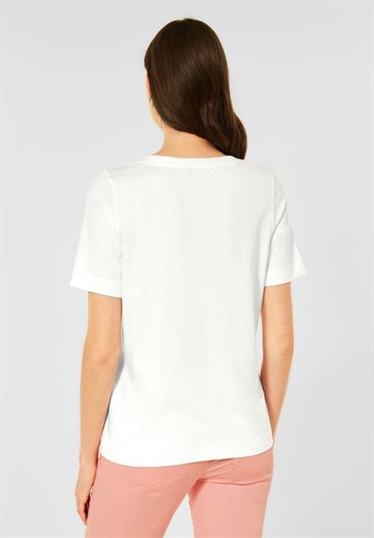 T-Shirt mit Wordingprint off white